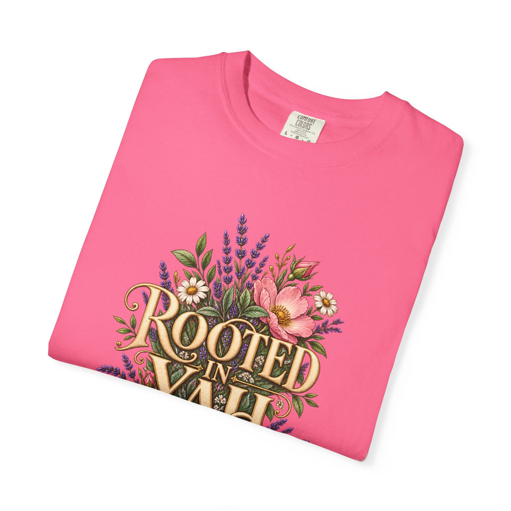 Rooted in Yah™ Women’s Faith T-Shirt | Christian Inspirational Graphic Tee | Faith Over Fear | Women’s Everyday Comfort Shirt