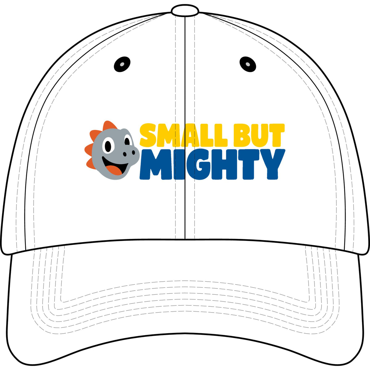 Small But Mighty™ Kids Embroidered Hat | Christian Youth Baseball Cap | Inspirational Faith Hat for Boys & Girls | Rooted in Yah Mercantile™