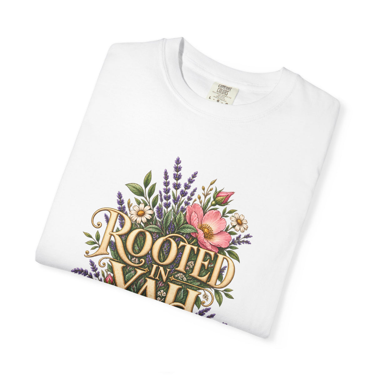 Rooted in Yah™ Women’s Faith T-Shirt | Christian Inspirational Graphic Tee | Faith Over Fear | Women’s Everyday Comfort Shirt