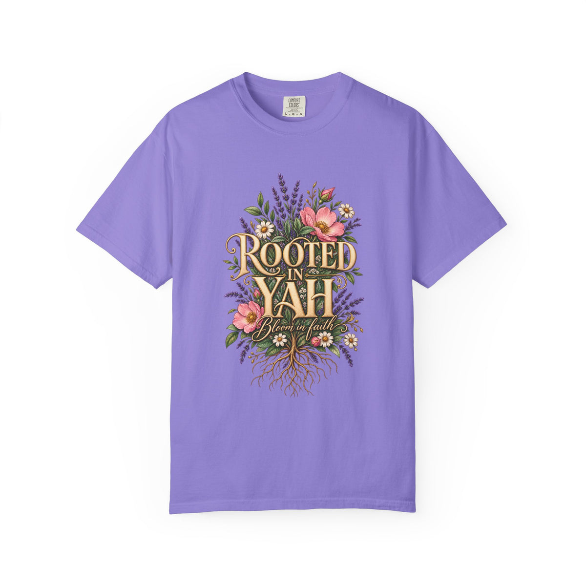 Rooted in Yah™ Women’s Faith T-Shirt | Christian Inspirational Graphic Tee | Faith Over Fear | Women’s Everyday Comfort Shirt