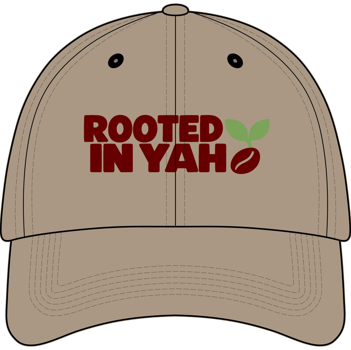 Rooted in Yah™ Kids Embroidered Hat | Christian Youth Baseball Cap | Faith-Inspired Hat for Boys & Girls | Rooted in Yah Mercantile™