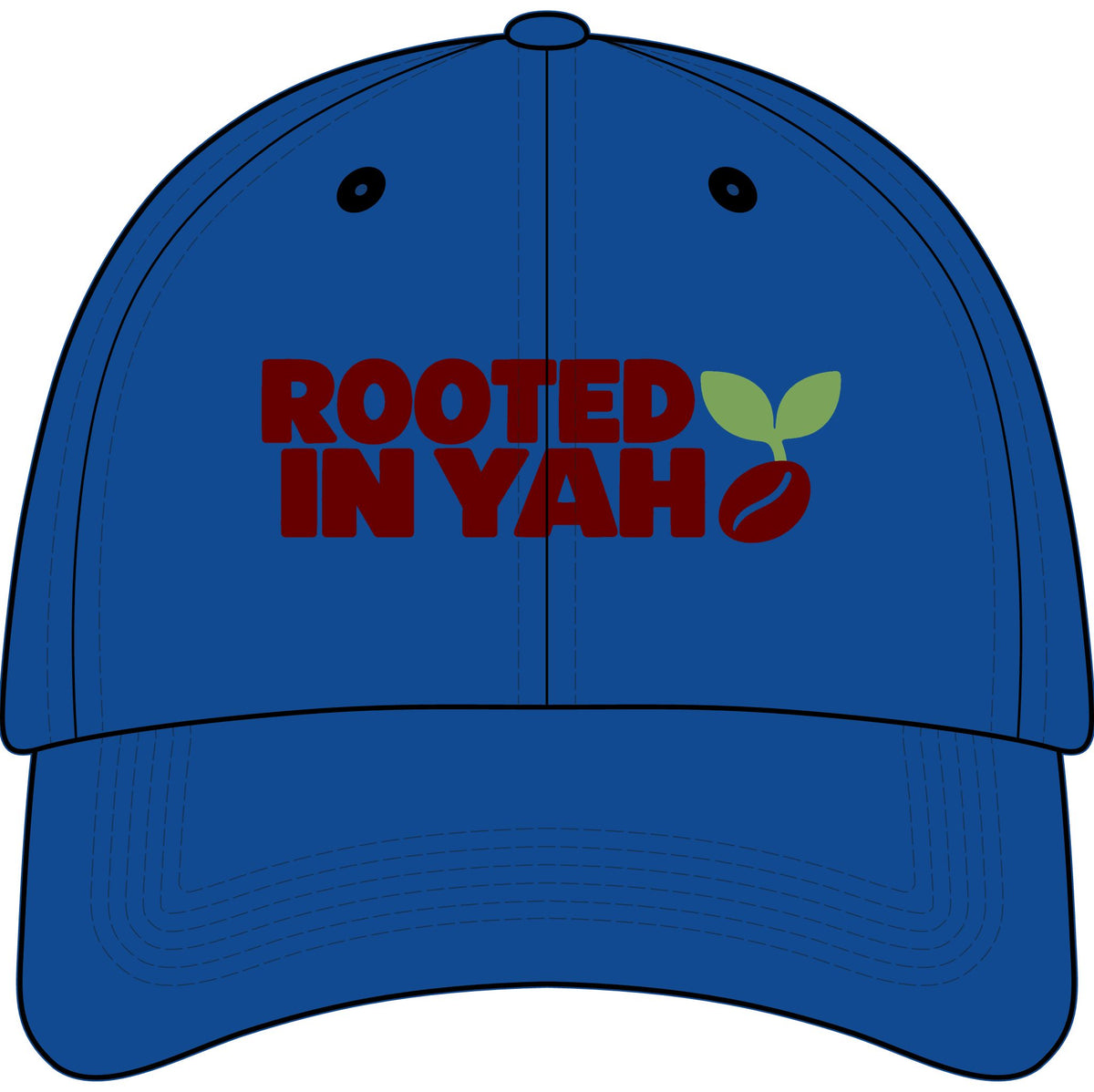 Rooted in Yah™ Kids Embroidered Hat | Christian Youth Baseball Cap | Faith-Inspired Hat for Boys & Girls | Rooted in Yah Mercantile™