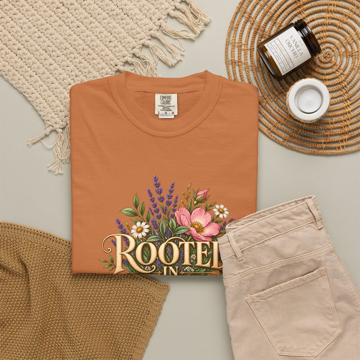 Rooted in Yah™ Women’s Faith T-Shirt | Christian Inspirational Graphic Tee | Faith Over Fear | Women’s Everyday Comfort Shirt