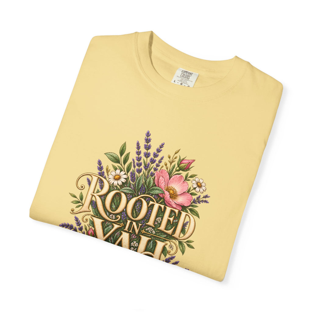 Rooted in Yah™ Women’s Faith T-Shirt | Christian Inspirational Graphic Tee | Faith Over Fear | Women’s Everyday Comfort Shirt