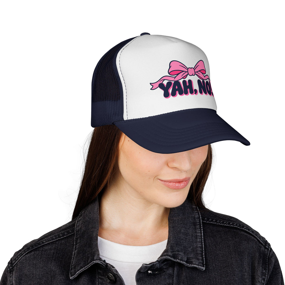 YAH, NO!™ | Funny Faith-Based Statement Hat | Bold Christian Cap | Faith, Fire & Fearless Collection