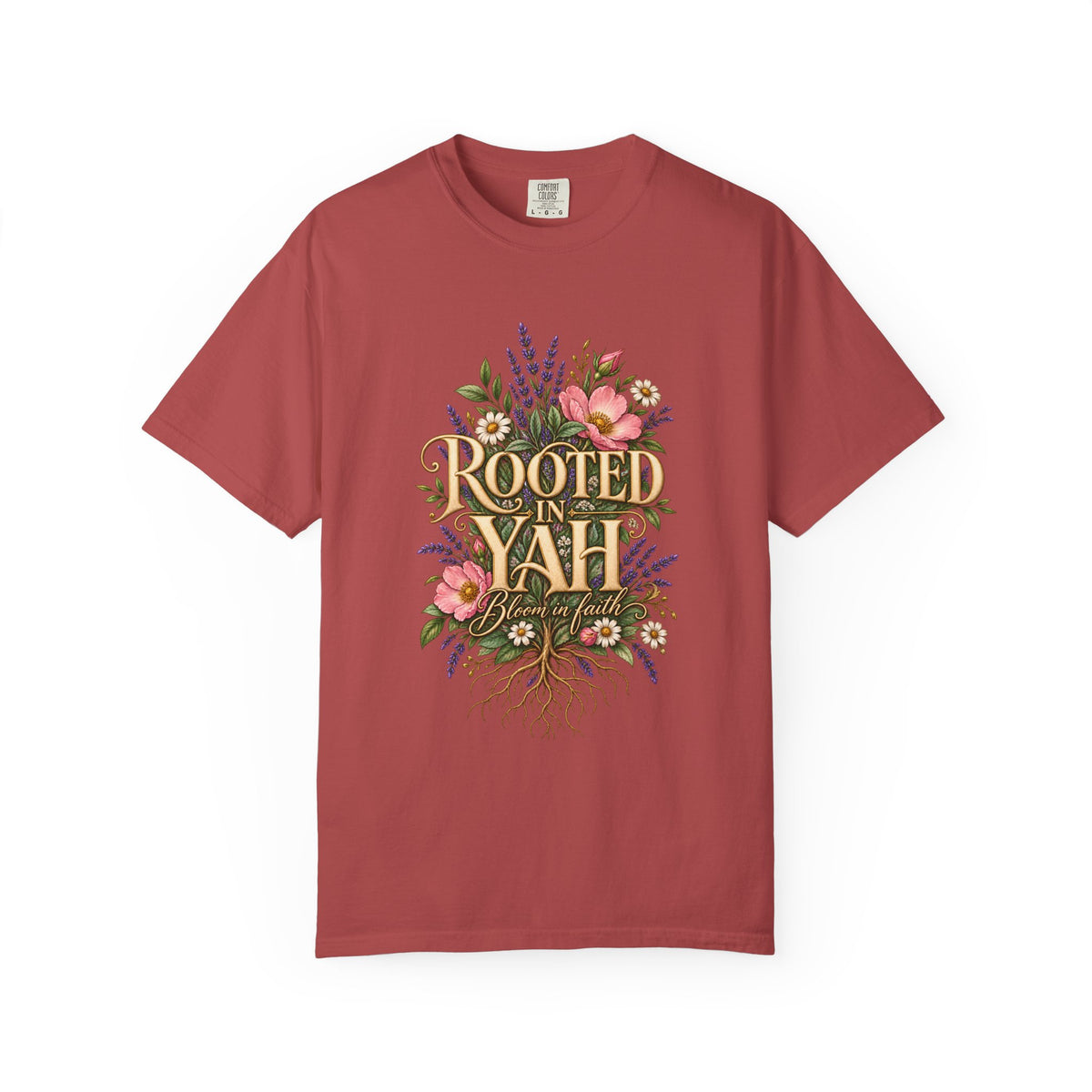 Rooted in Yah™ Women’s Faith T-Shirt | Christian Inspirational Graphic Tee | Faith Over Fear | Women’s Everyday Comfort Shirt