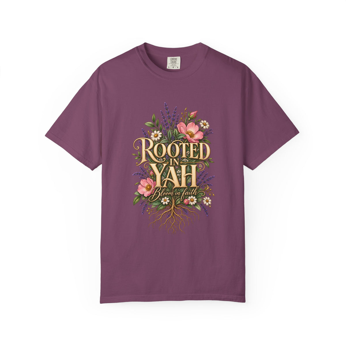 Rooted in Yah™ Women’s Faith T-Shirt | Christian Inspirational Graphic Tee | Faith Over Fear | Women’s Everyday Comfort Shirt