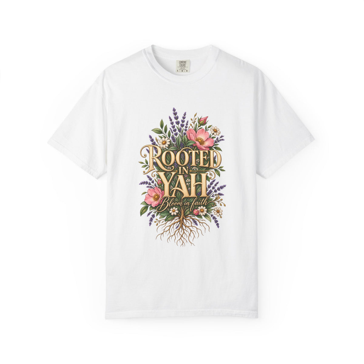 Rooted in Yah™ Women’s Faith T-Shirt | Christian Inspirational Graphic Tee | Faith Over Fear | Women’s Everyday Comfort Shirt