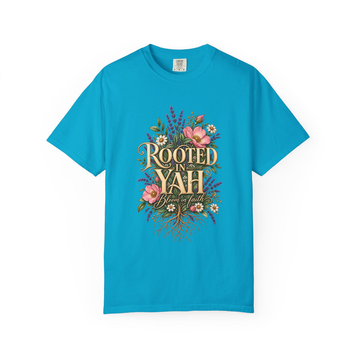 Rooted in Yah™ Women’s Faith T-Shirt | Christian Inspirational Graphic Tee | Faith Over Fear | Women’s Everyday Comfort Shirt