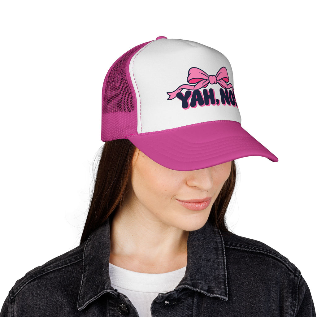 YAH, NO!™ | Funny Faith-Based Statement Hat | Bold Christian Cap | Faith, Fire & Fearless Collection