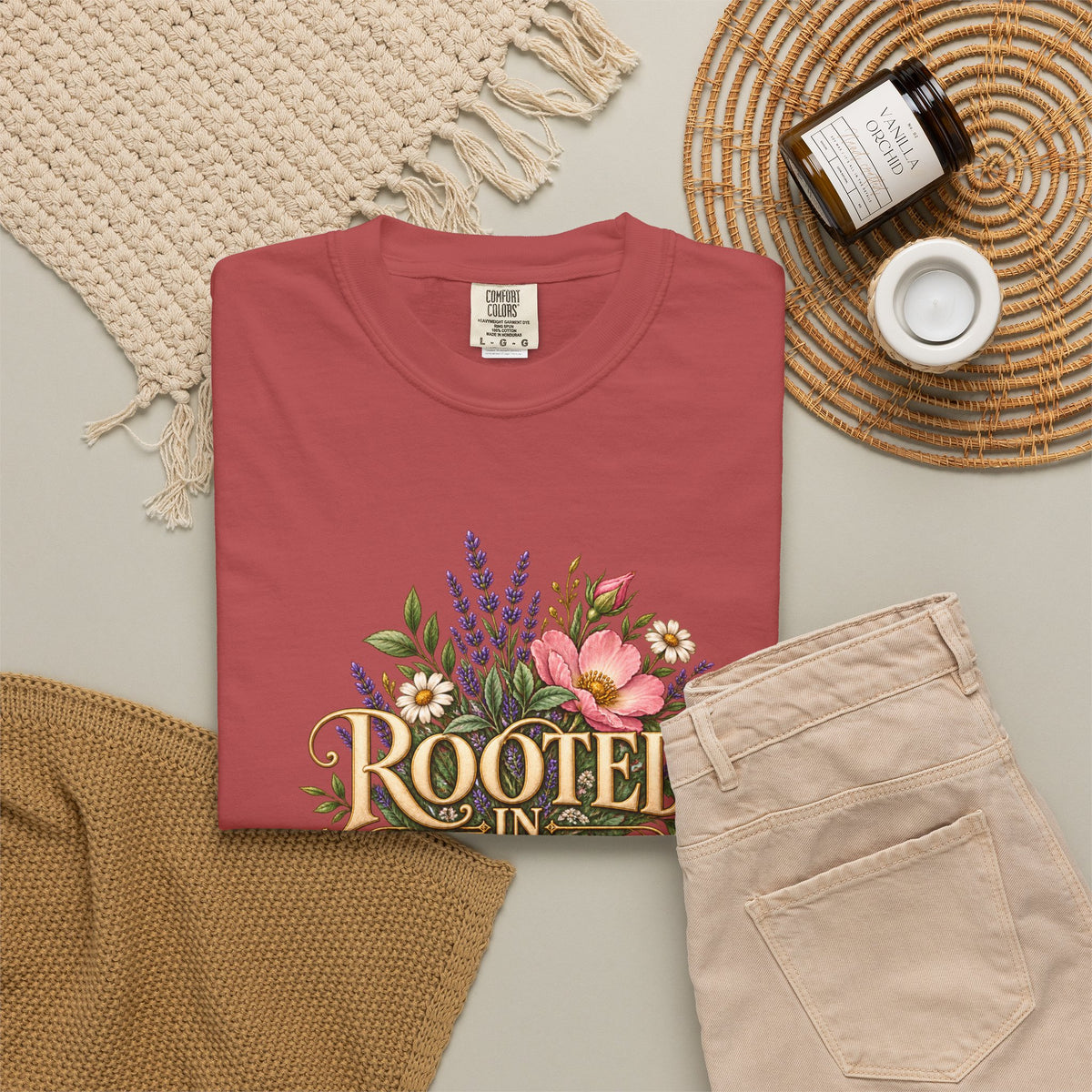 Rooted in Yah™ Women’s Faith T-Shirt | Christian Inspirational Graphic Tee | Faith Over Fear | Women’s Everyday Comfort Shirt