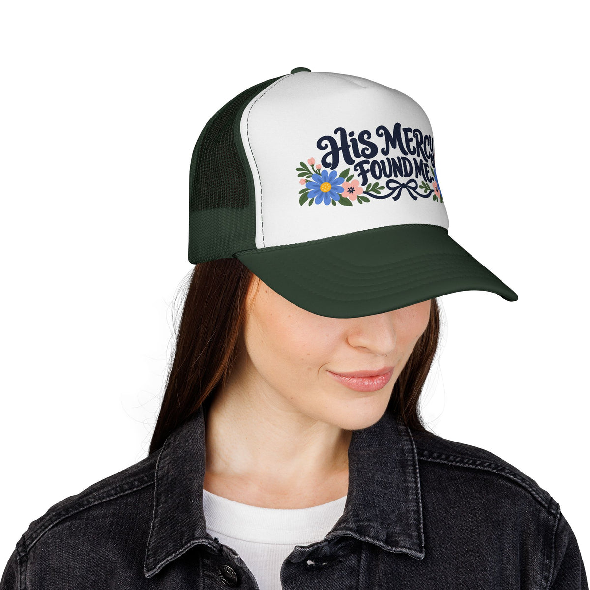 Mercy Found Me™ | Faith-Based Inspirational Hat | Christian Embroidered Cap | Rooted in Yah Mercantile™