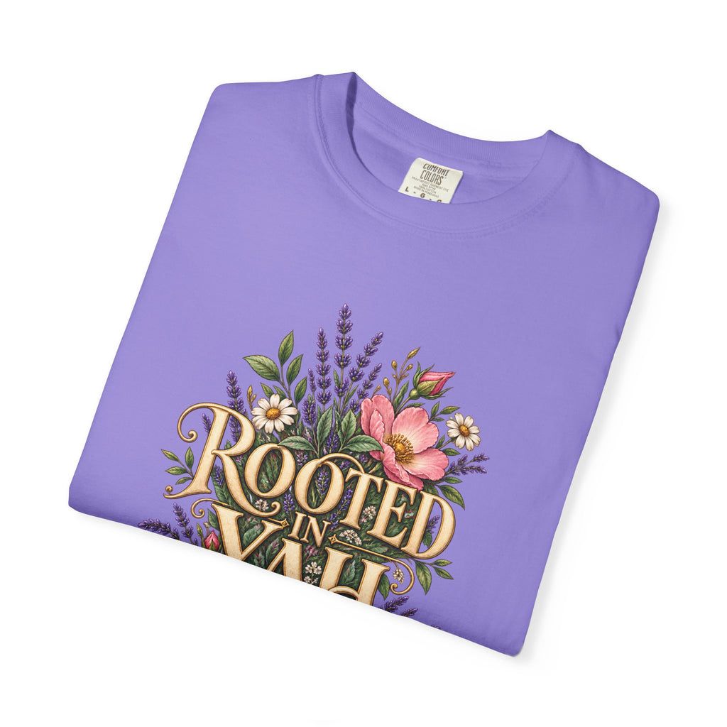 Rooted in Yah™ Women’s Faith T-Shirt | Christian Inspirational Graphic Tee | Faith Over Fear | Women’s Everyday Comfort Shirt