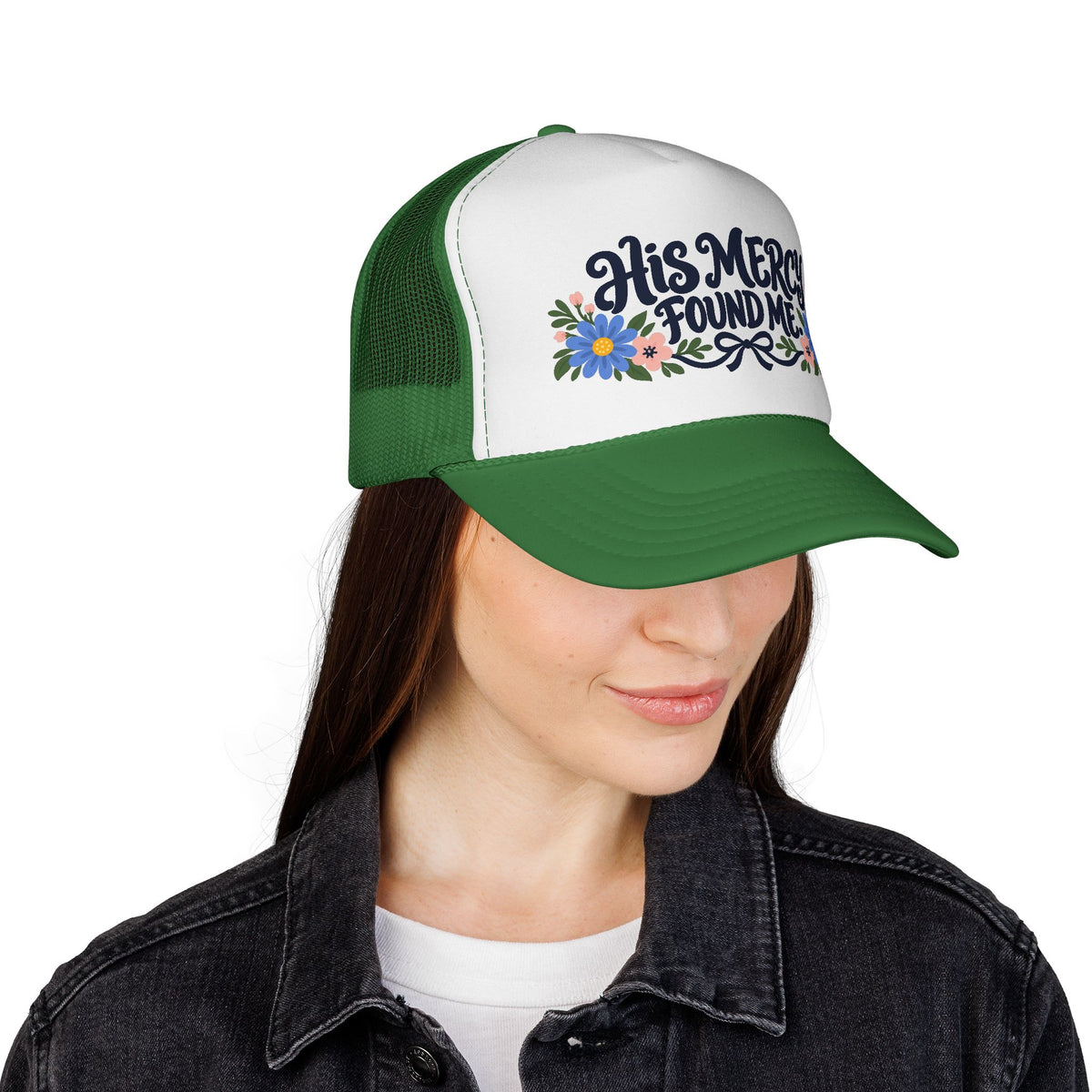 Mercy Found Me™ | Faith-Based Inspirational Hat | Christian Embroidered Cap | Rooted in Yah Mercantile™