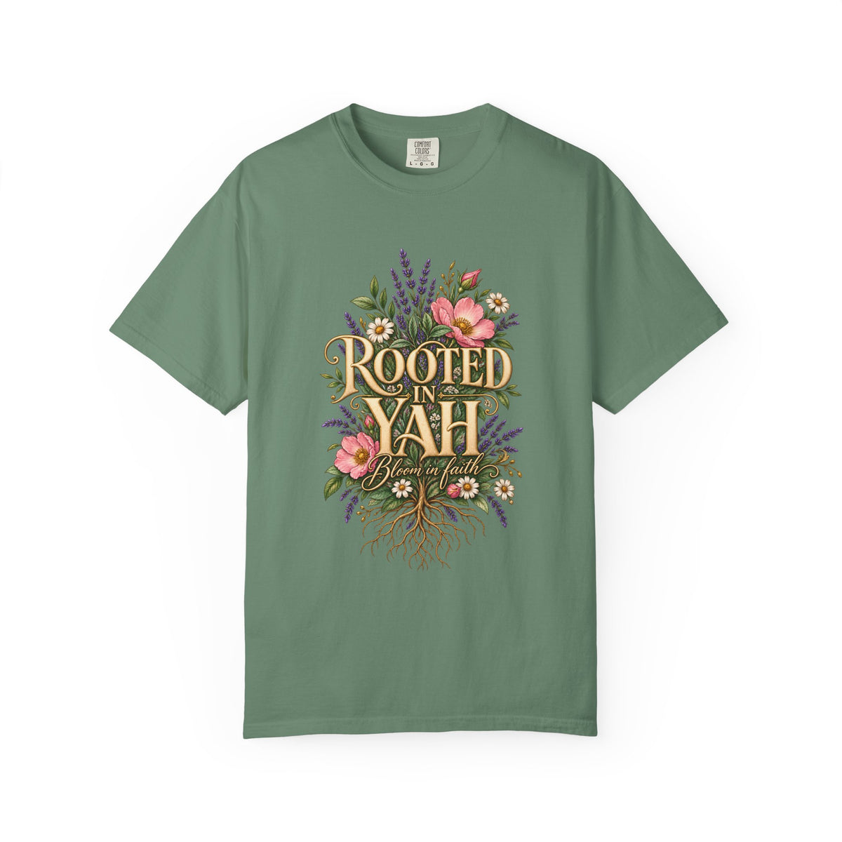 Rooted in Yah™ Women’s Faith T-Shirt | Christian Inspirational Graphic Tee | Faith Over Fear | Women’s Everyday Comfort Shirt