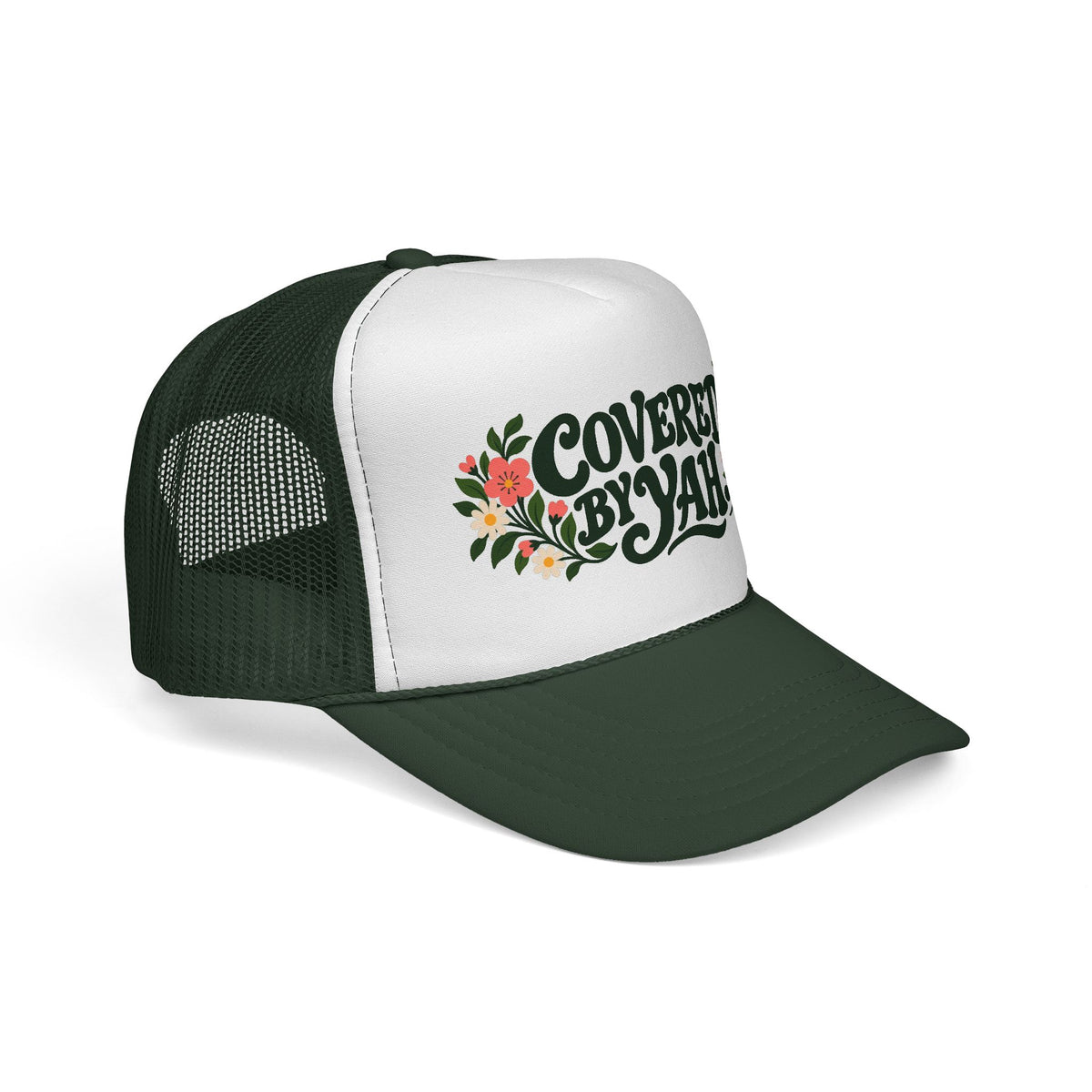 Covered by Yah™ Women’s Faith Hat | Inspirational Christian Cap | Psalm 91 Inspired | Rooted in Yah Mercantile™