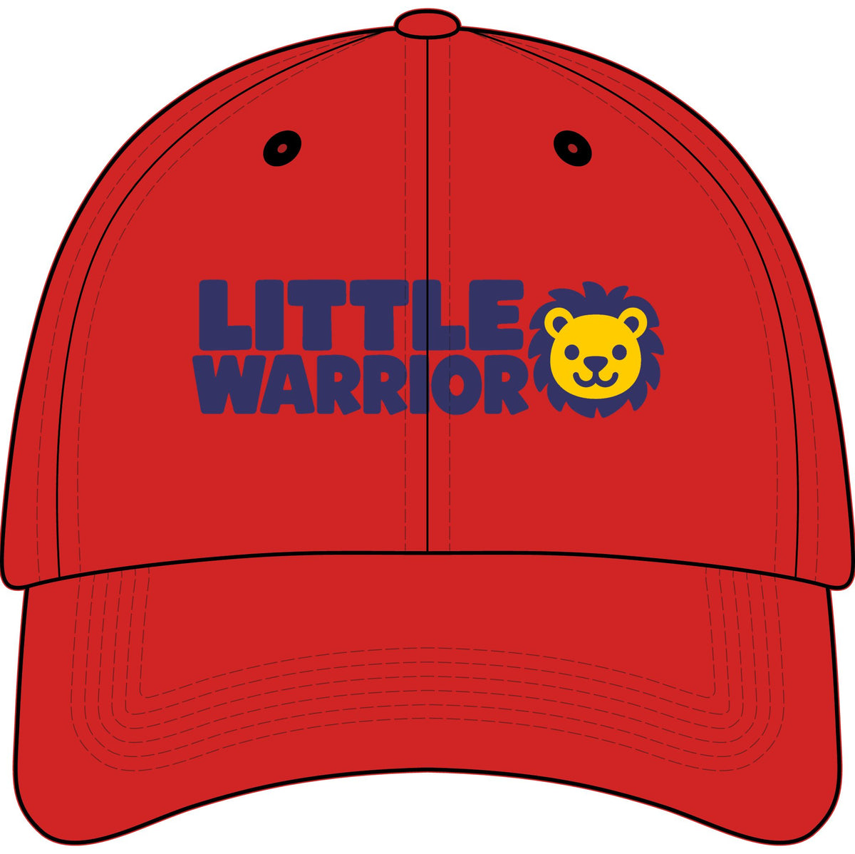 Little Warrior™ Kids Embroidered Hat | Christian Youth Baseball Cap | Faith & Courage Hat for Boys and Girls | Rooted in Yah Mercantile™