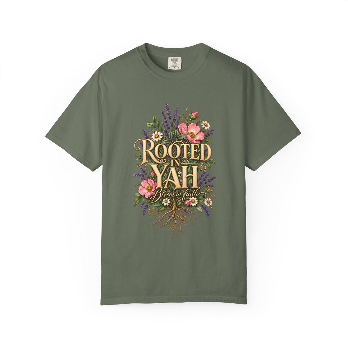 Rooted in Yah™ Women’s Faith T-Shirt | Christian Inspirational Graphic Tee | Faith Over Fear | Women’s Everyday Comfort Shirt