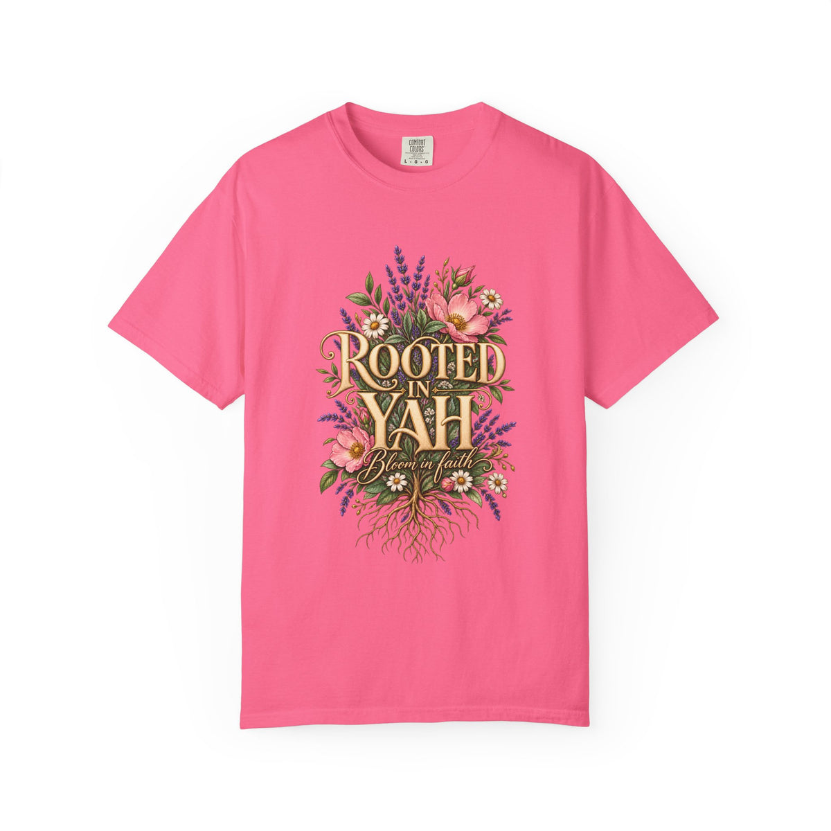 Rooted in Yah™ Women’s Faith T-Shirt | Christian Inspirational Graphic Tee | Faith Over Fear | Women’s Everyday Comfort Shirt