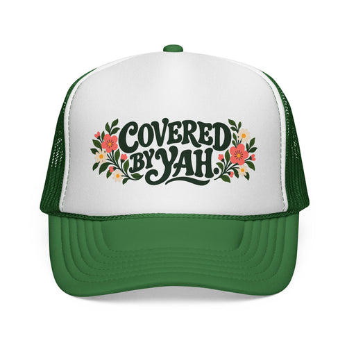 Covered by Yah™ Women’s Faith Hat | Inspirational Christian Cap | Psalm 91 Inspired | Rooted in Yah Mercantile™