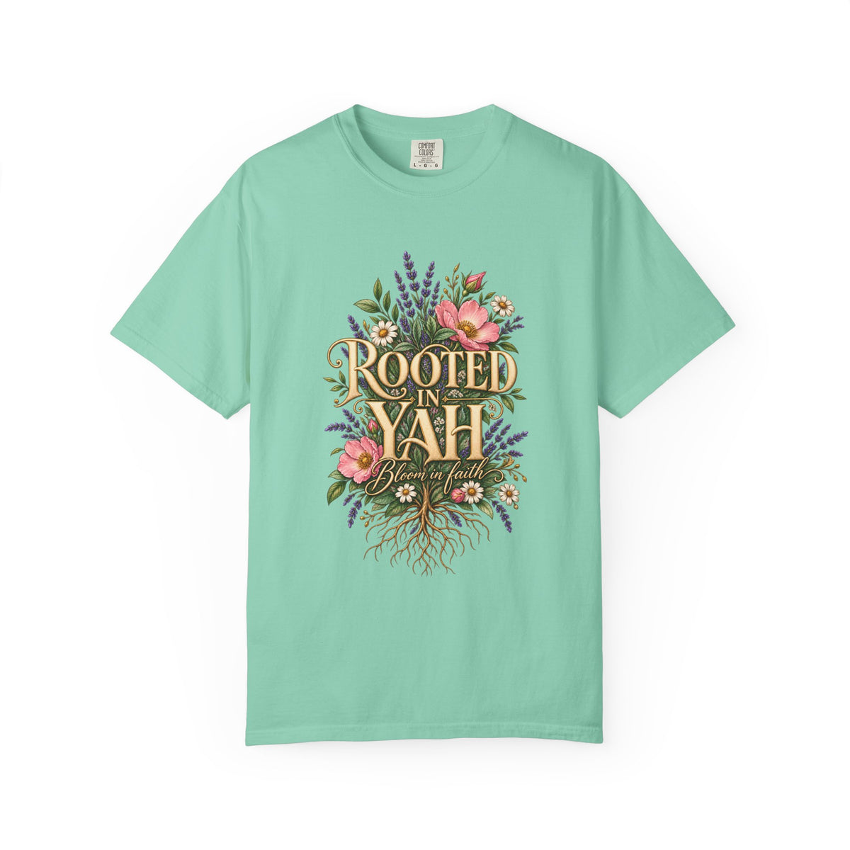Rooted in Yah™ Women’s Faith T-Shirt | Christian Inspirational Graphic Tee | Faith Over Fear | Women’s Everyday Comfort Shirt