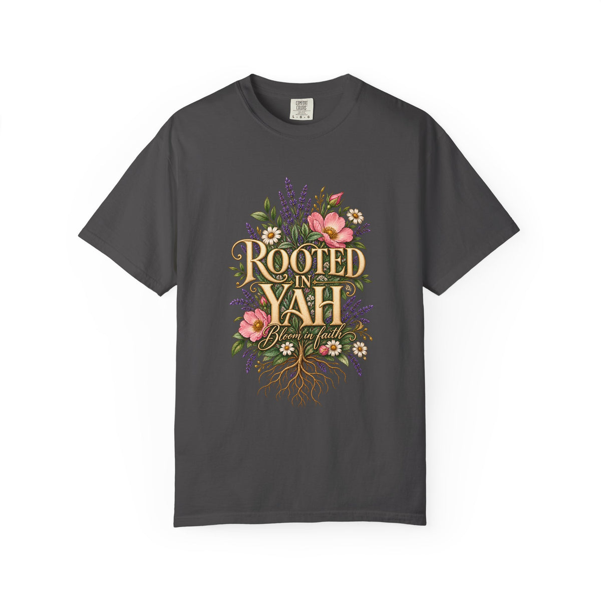 Rooted in Yah™ Women’s Faith T-Shirt | Christian Inspirational Graphic Tee | Faith Over Fear | Women’s Everyday Comfort Shirt
