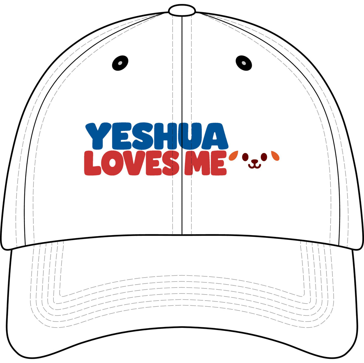 Yeshua Loves Me™ Kids Embroidered Hat | Christian Youth Baseball Cap | Inspirational Faith Hat for Boys & Girls | Rooted in Yah Mercantile™
