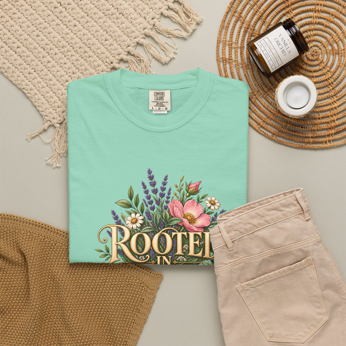 Rooted in Yah™ Women’s Faith T-Shirt | Christian Inspirational Graphic Tee | Faith Over Fear | Women’s Everyday Comfort Shirt