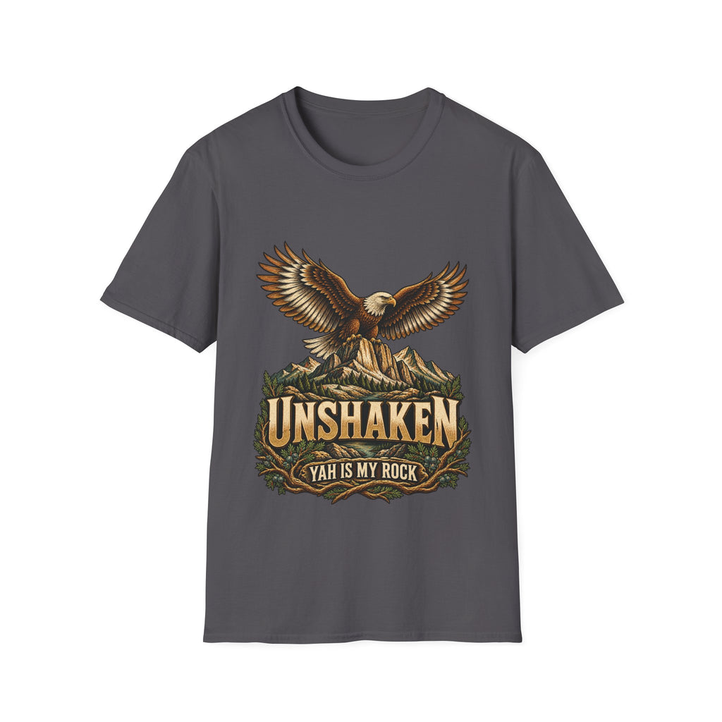 UNSHAKEN™ Faith Over Fear Graphic T-Shirt | Christian Inspirational Tee | Women’s & Men’s Unisex Softstyle Shirt | Rooted in Yah Mercantile™