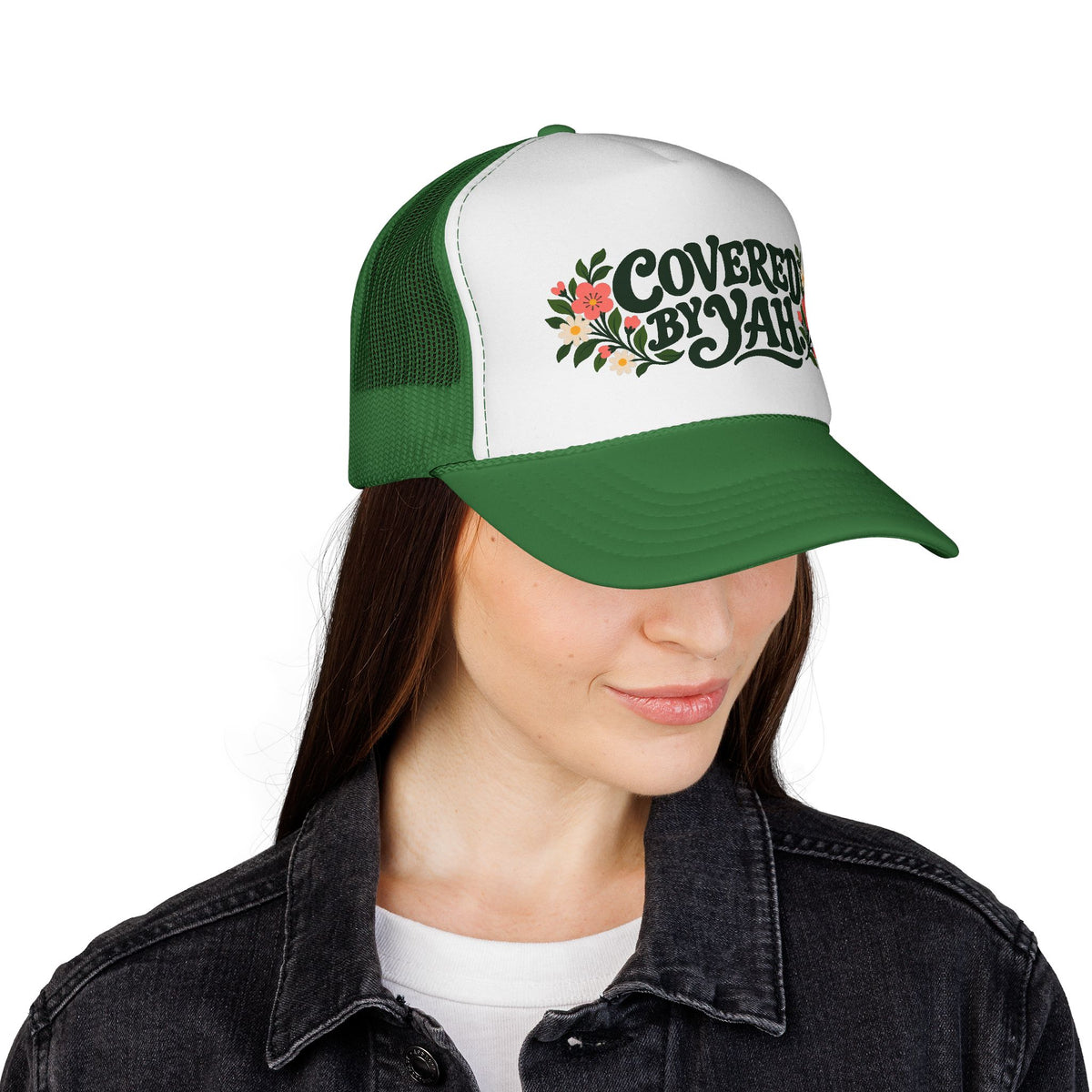 Covered by Yah™ Women’s Faith Hat | Inspirational Christian Cap | Psalm 91 Inspired | Rooted in Yah Mercantile™