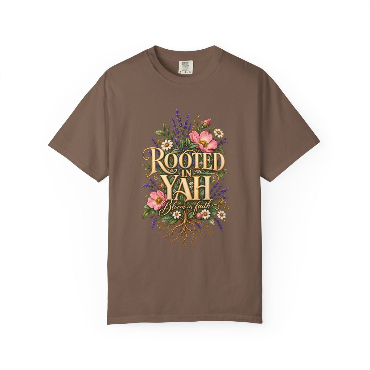 Rooted in Yah™ Women’s Faith T-Shirt | Christian Inspirational Graphic Tee | Faith Over Fear | Women’s Everyday Comfort Shirt