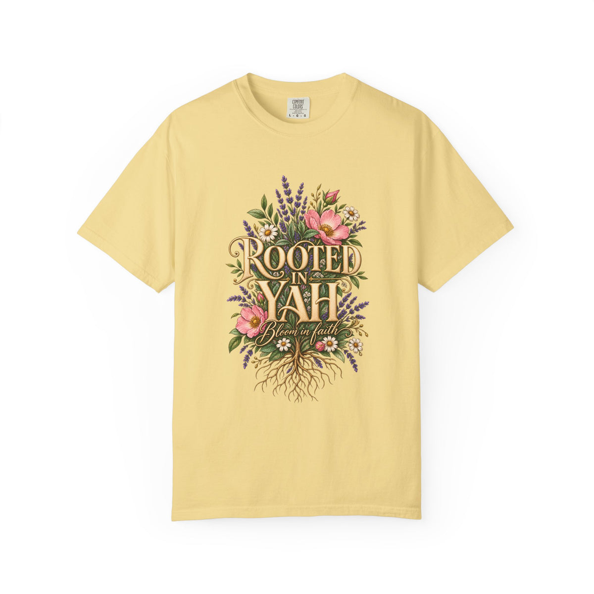 Rooted in Yah™ Women’s Faith T-Shirt | Christian Inspirational Graphic Tee | Faith Over Fear | Women’s Everyday Comfort Shirt