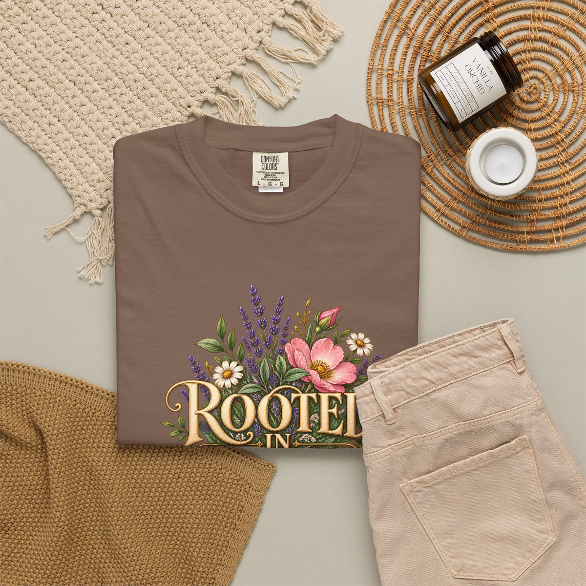 Rooted in Yah™ Women’s Faith T-Shirt | Christian Inspirational Graphic Tee | Faith Over Fear | Women’s Everyday Comfort Shirt