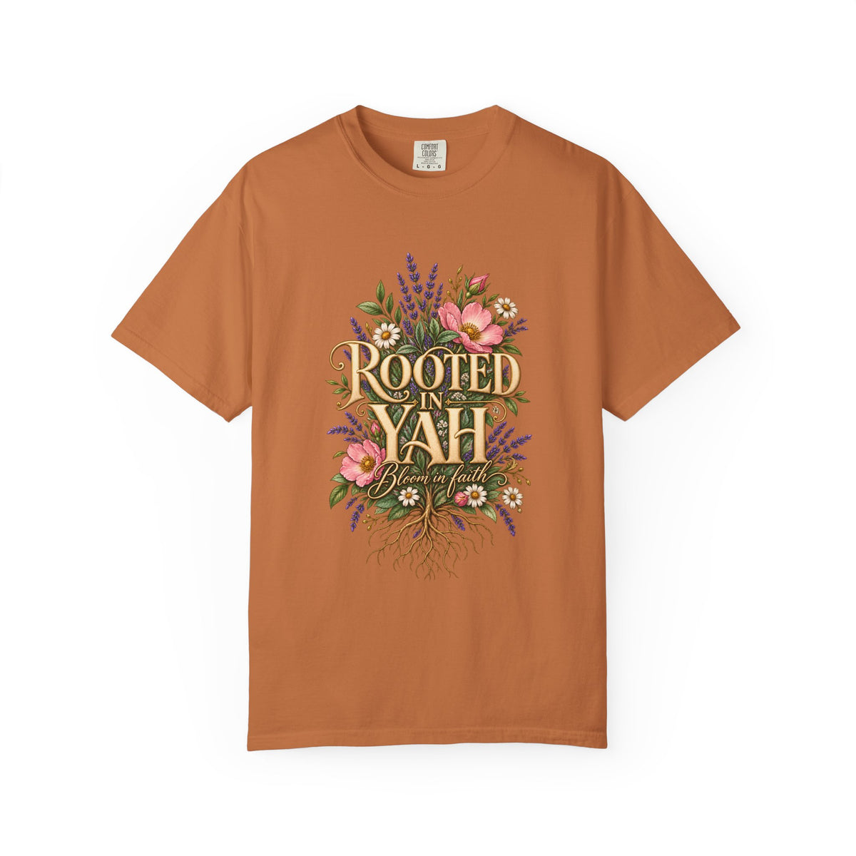 Rooted in Yah™ Women’s Faith T-Shirt | Christian Inspirational Graphic Tee | Faith Over Fear | Women’s Everyday Comfort Shirt