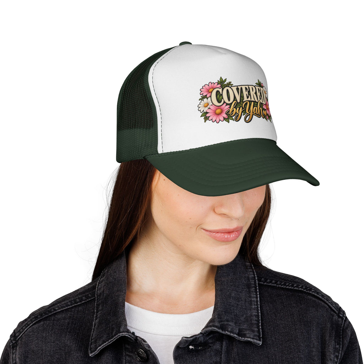 Covered by Yah™ Women’s Faith Hat | Psalm 91 Inspired Cap | Inspirational Christian Headwear | Rooted in Yah Mercantile™
