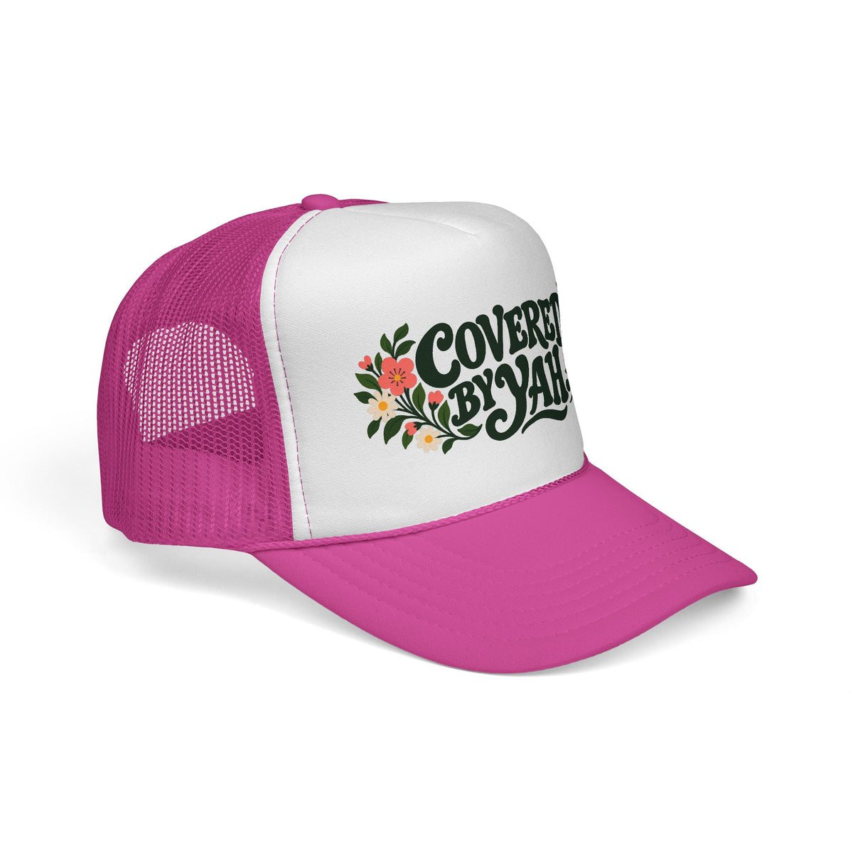 Covered by Yah™ Women’s Faith Hat | Inspirational Christian Cap | Psalm 91 Inspired | Rooted in Yah Mercantile™