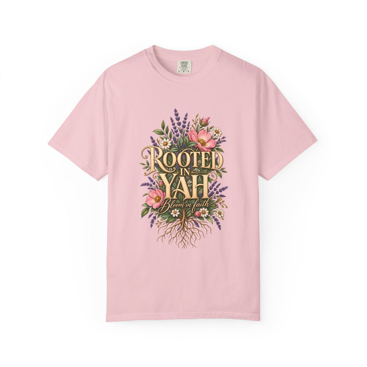 Rooted in Yah™ Women’s Faith T-Shirt | Christian Inspirational Graphic Tee | Faith Over Fear | Women’s Everyday Comfort Shirt