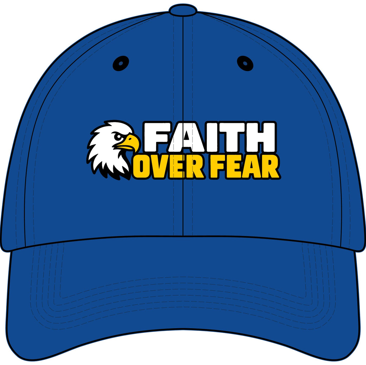 Faith Over Fear™ Kids Embroidered Hat | Christian Youth Baseball Cap | Inspirational Faith Hat for Boys & Girls | Rooted in Yah Mercantile™