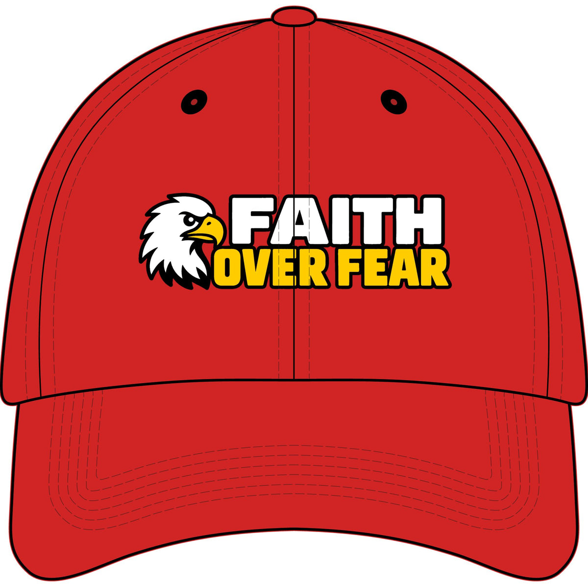 Faith Over Fear™ Kids Embroidered Hat | Christian Youth Baseball Cap | Inspirational Faith Hat for Boys & Girls | Rooted in Yah Mercantile™