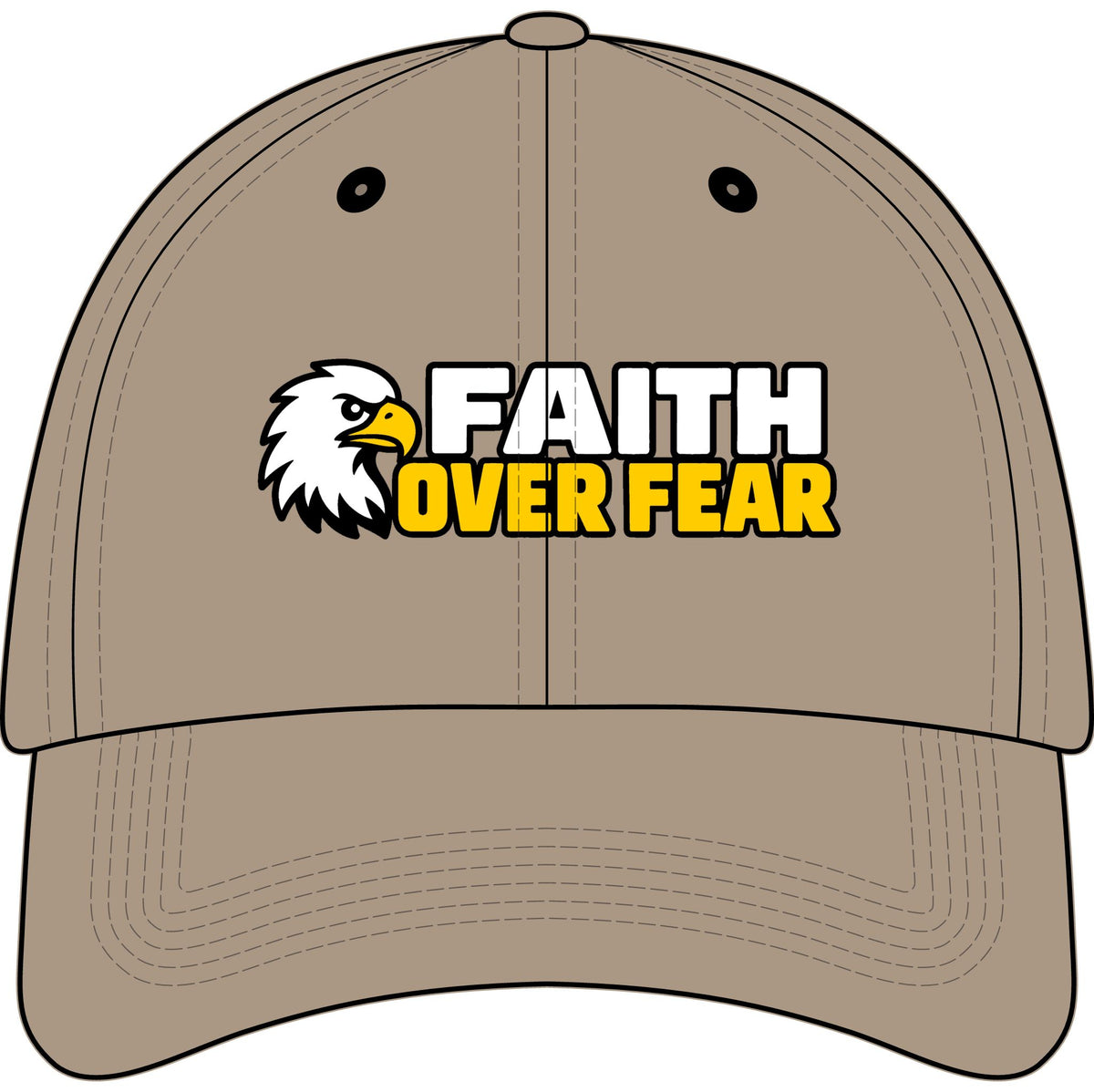 Faith Over Fear™ Kids Embroidered Hat | Christian Youth Baseball Cap | Inspirational Faith Hat for Boys & Girls | Rooted in Yah Mercantile™
