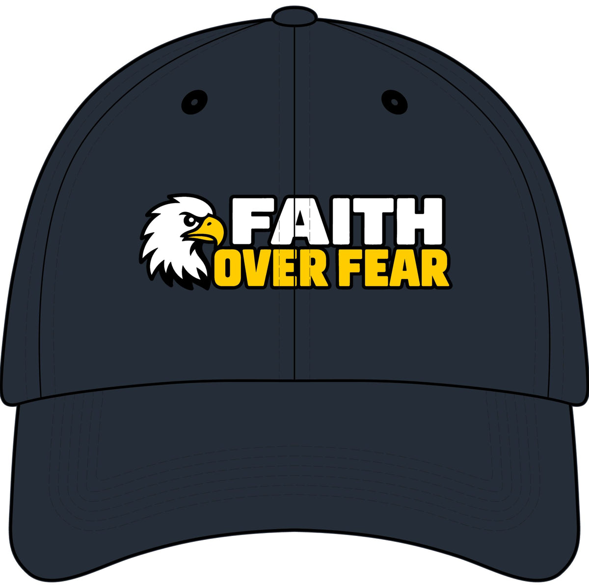 Faith Over Fear™ Kids Embroidered Hat | Christian Youth Baseball Cap | Inspirational Faith Hat for Boys & Girls | Rooted in Yah Mercantile™