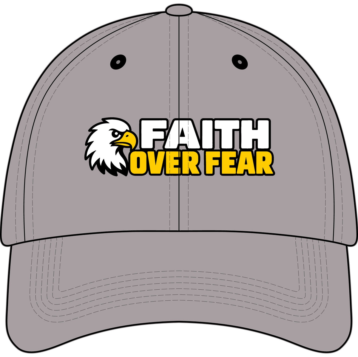 Faith Over Fear™ Kids Embroidered Hat | Christian Youth Baseball Cap | Inspirational Faith Hat for Boys & Girls | Rooted in Yah Mercantile™
