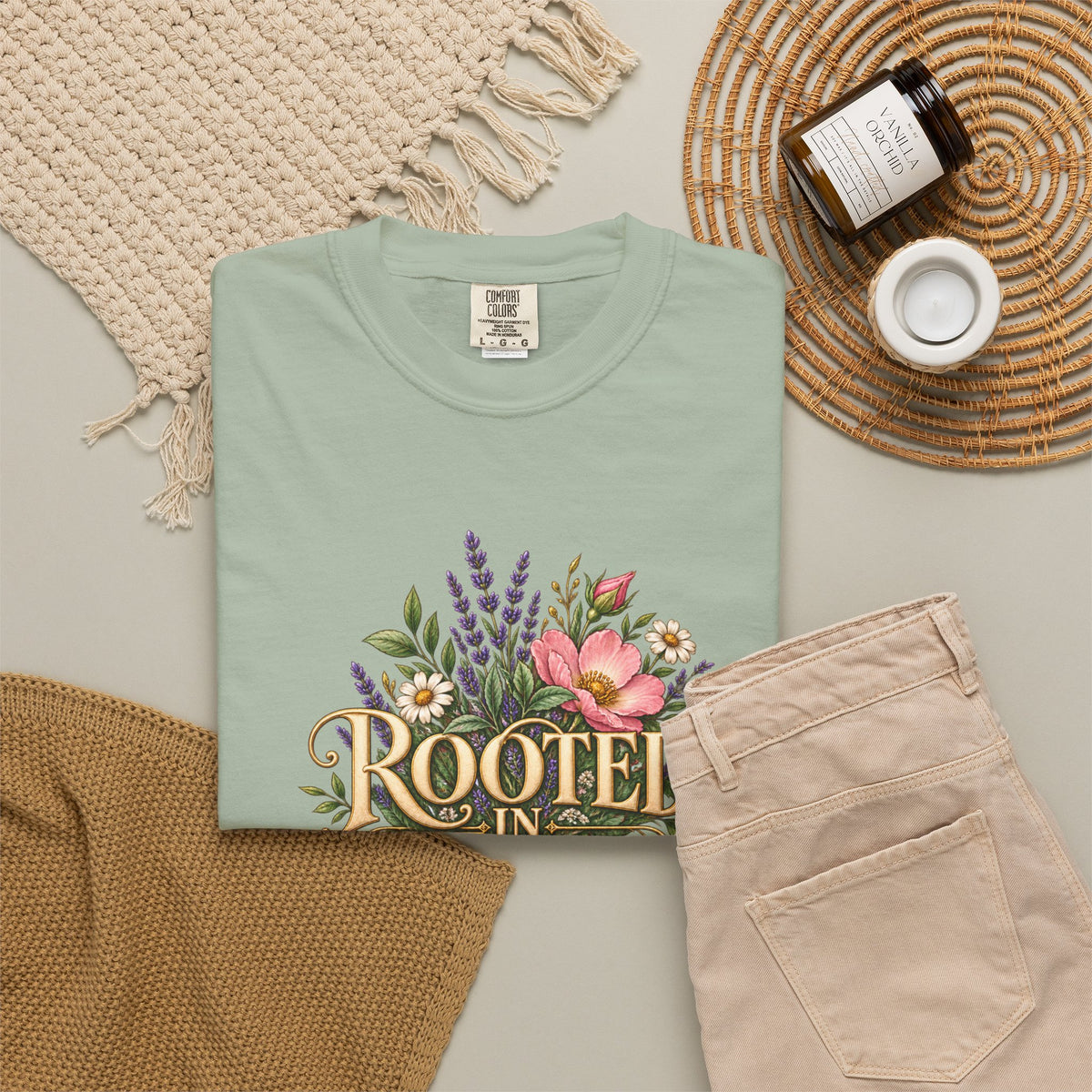Rooted in Yah™ Women’s Faith T-Shirt | Christian Inspirational Graphic Tee | Faith Over Fear | Women’s Everyday Comfort Shirt